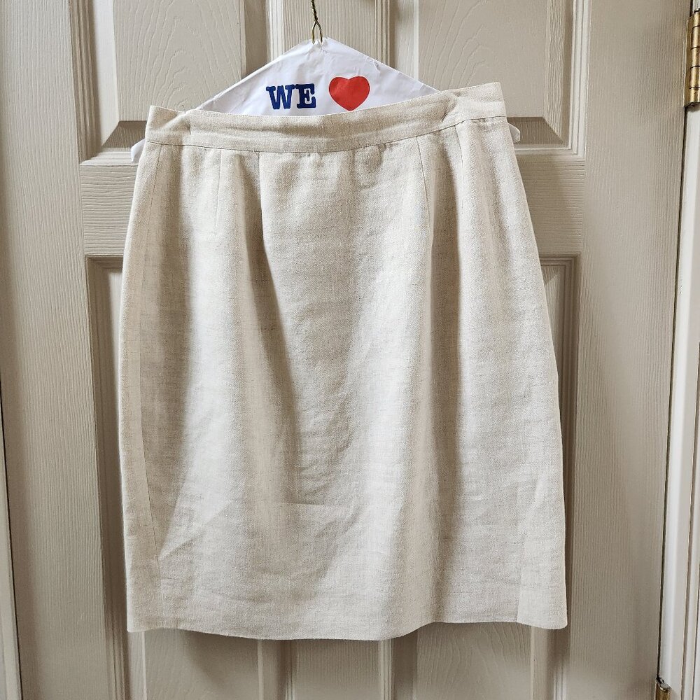 100% Lined Linen skirt